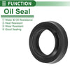 Oil Seal 16x24x4.5mm NBR Black 5 Pcs