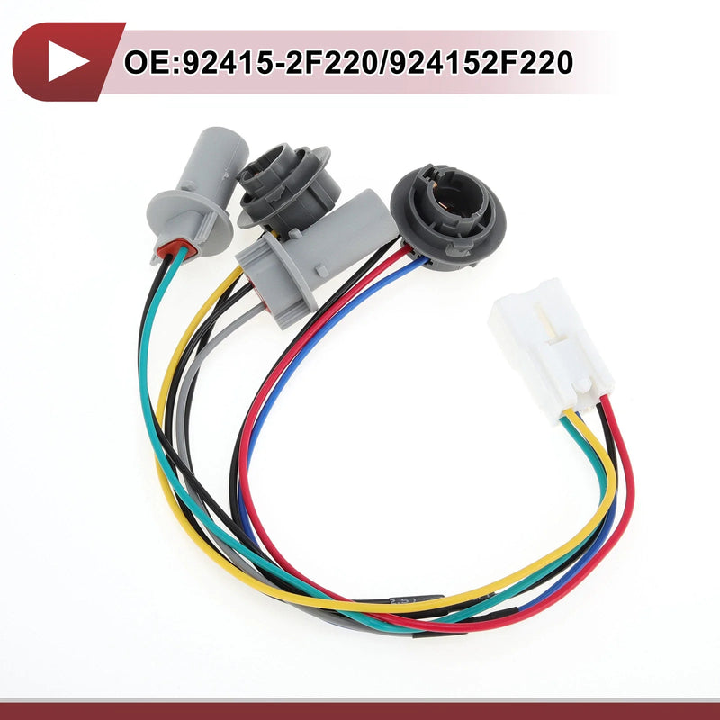 Kia Spectra SX Rear Tail Light Bulb Socket Harness (2007-2009)