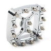 Harley Softail Dyna Sportster Chrome MX Style Brake Pedal Pad Cover (2000-2023)