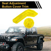 Jeep Gladiator JT (2018-2024) Yellow Seat Adjustment Button Cover Trim