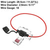 Car 4 x 18 Gauge Mini Blade Style Inline Fuse Holders w/ 40A Fuses