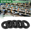 Oil Seal 32x60x12mm Rotary Shaft Seal NBR Rubber Black 5 Pcs