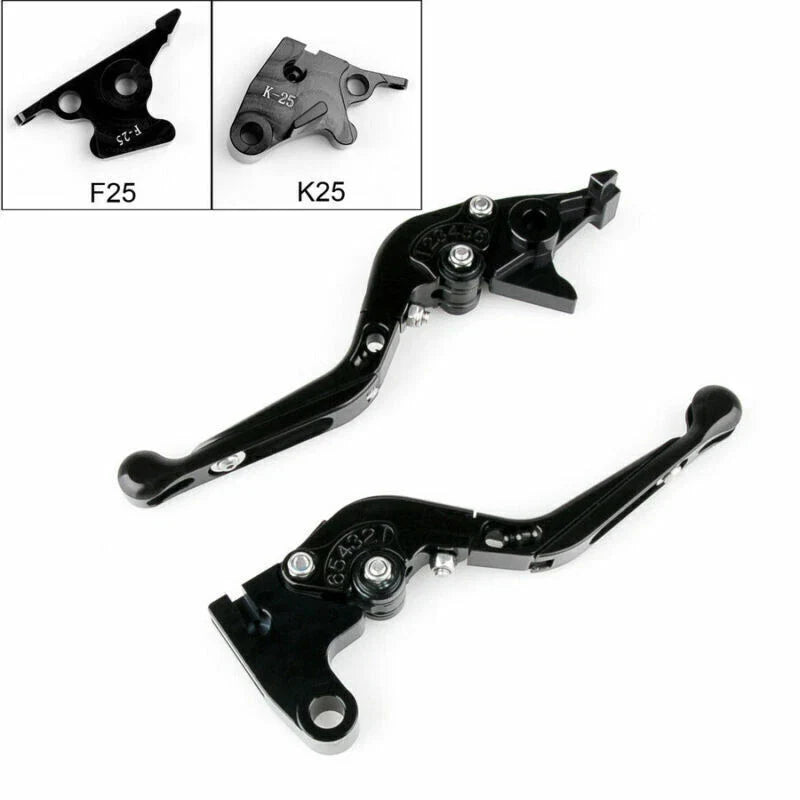 Kawasaki Ninja 250R (2008-2011) Black Adjustable Brake Clutch Lever