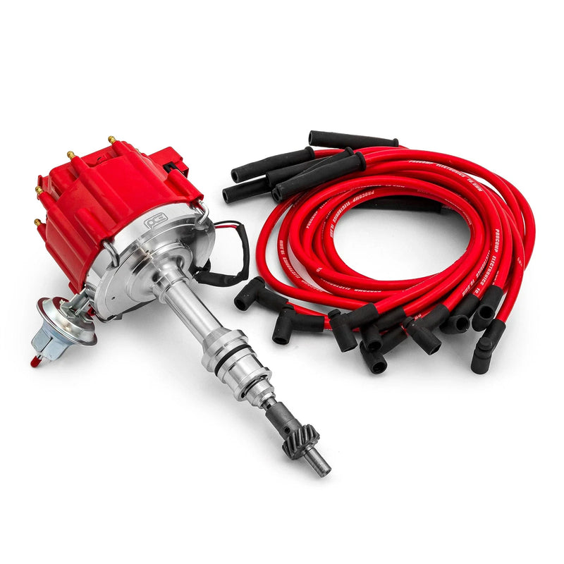 Ford 289 302 Windsor Coil HEI Distributor w/10.5mm Spark Plug Wires (1965)