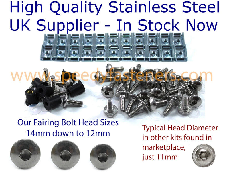 Triumph TT600 Fork Bolts Clips Collars & Windshield (2000–2003)