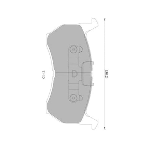 Mazda 626 GC Front Disc Brake Pad Set (1986 - 1987)