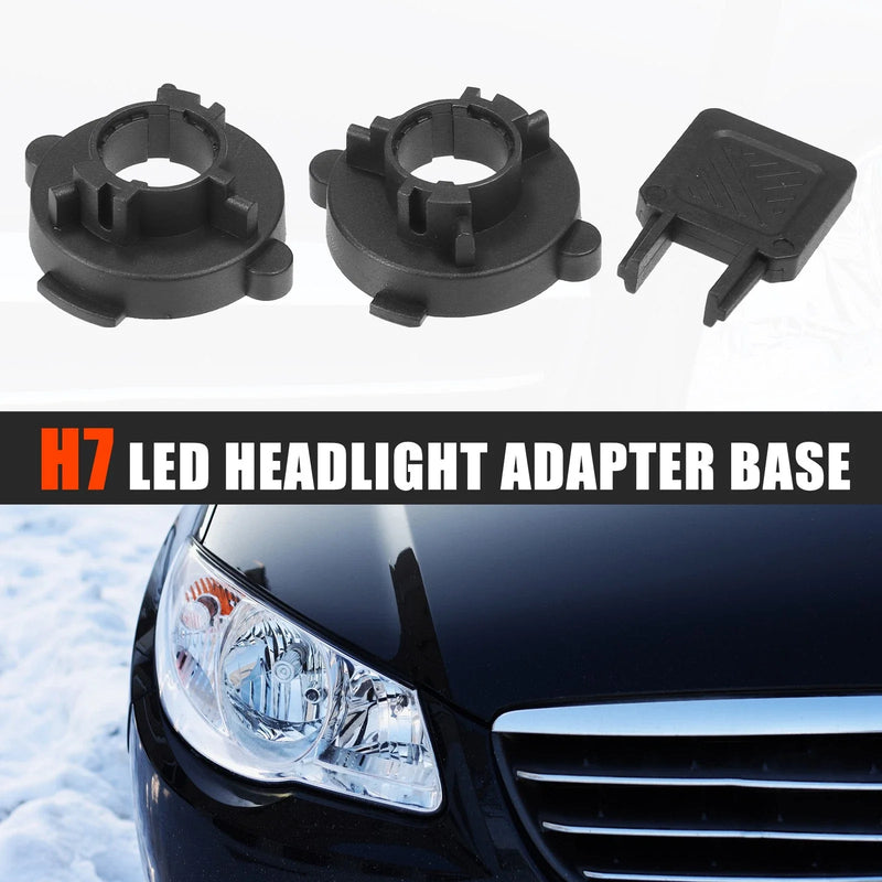 Hyundai Sonata H7 LED Headlight Adapter Bases (2011-2013)