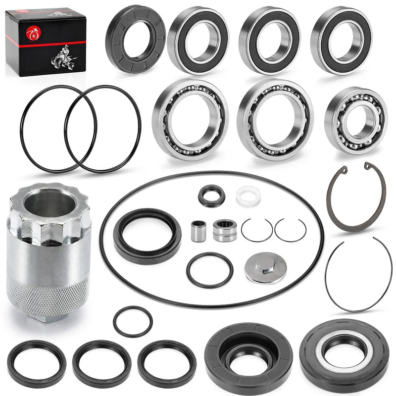 Honda Recon 250 TRX250 Rear Differential Bearings Seals Kit w/Nut Tool