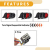 Ford Mustang 2015-2016 - Black 2 x Lights OLED Tail Lights Assembly
