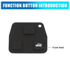 Toyota Avensis Corolla Rav4 3 Button Black Key Fob Shell Case