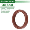 Oil Seal 28x35x5mm Brown 5 Pcs Seal Ring Rotary Shaft Seal FKM Rubber