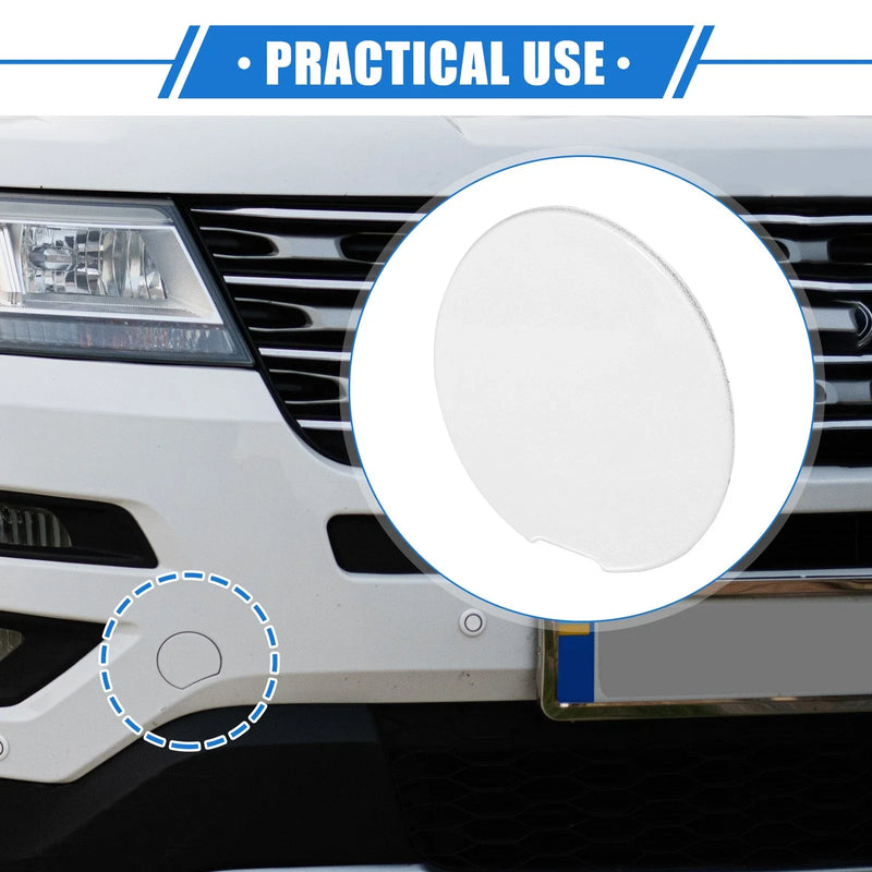 Ford Explorer (2011-2015) White Front Bumper Tow Hook Cover
