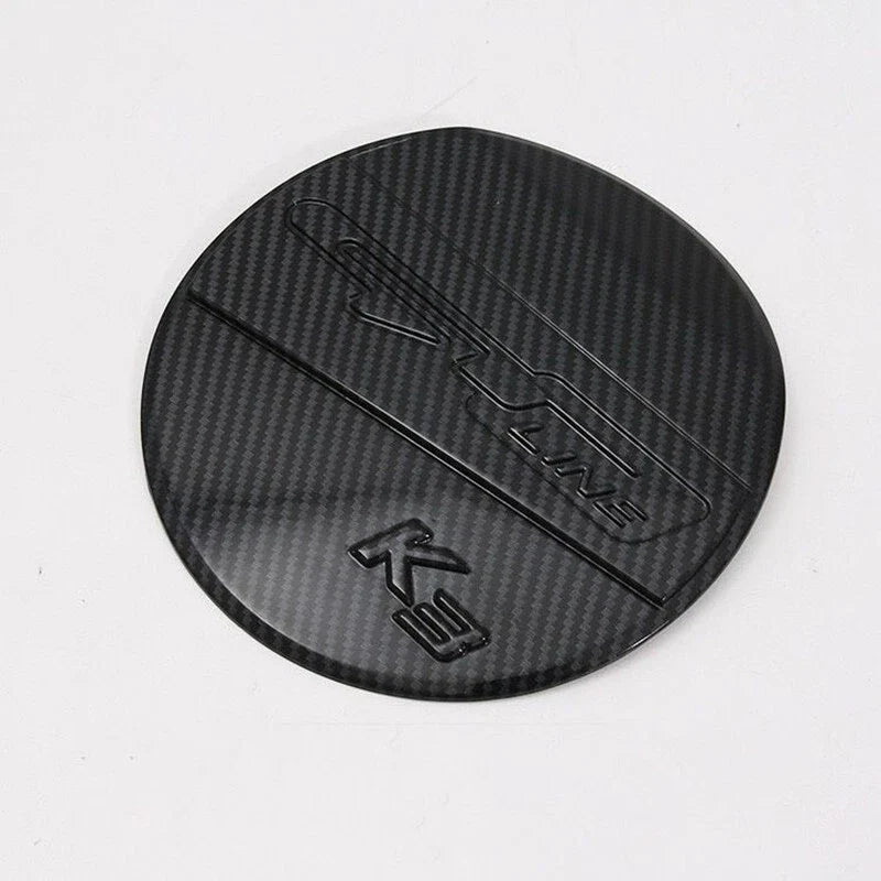 Kia K3 Forte Carbon Fiber Exterior Fuel Gas Tank Cover Cap Trim (2019–2022)