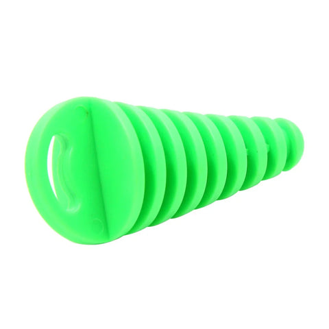 Motorcycle 15-38mm Outlet / Motorcycle Muffler Pipe Exhaust Silencer Wash Plug Green