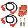 Polaris Ranger 800 2 x Ignition Coils & Spark Plugs with Wire Cap