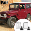 Toyota Land Cruiser 70 75 78 Series Rear View Mirror Silver Tone
