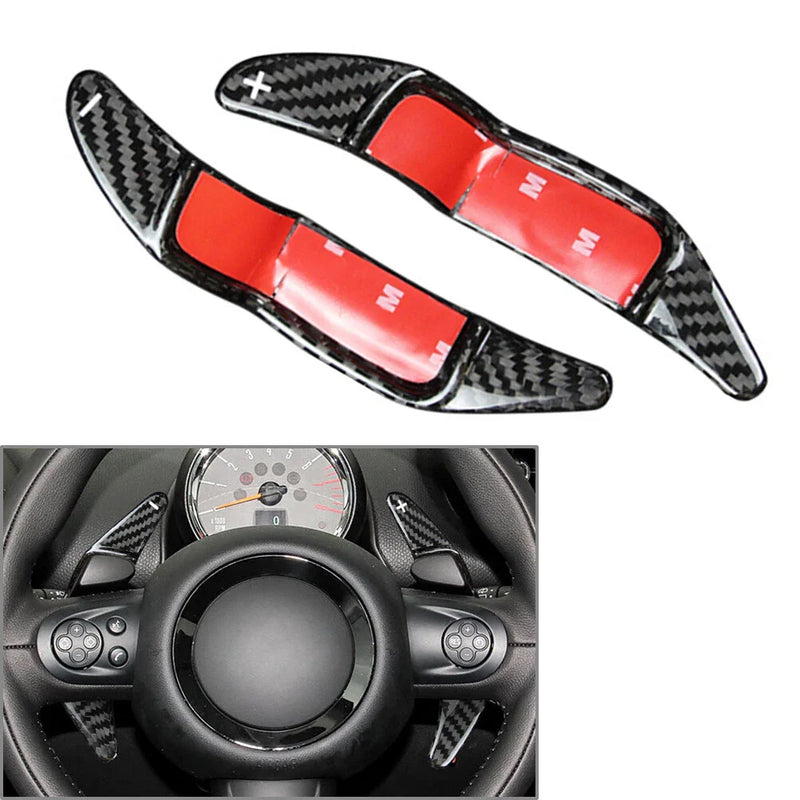 Mini R55 R56 R57 R58 R59 R60 R61 Carbon Fiber Steering Wheel Shift Paddle