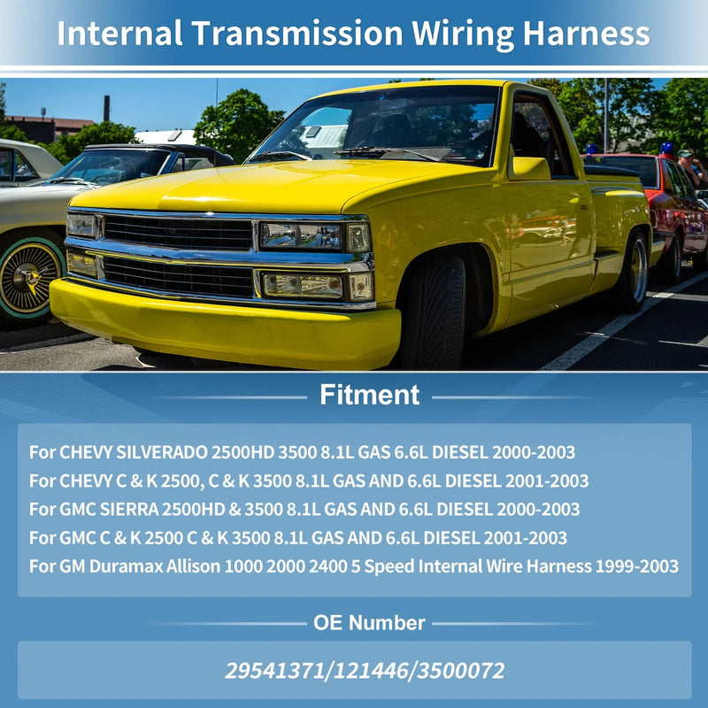 Chevy C2500 C3500 Transmission Wiring Harness (2001-2003)