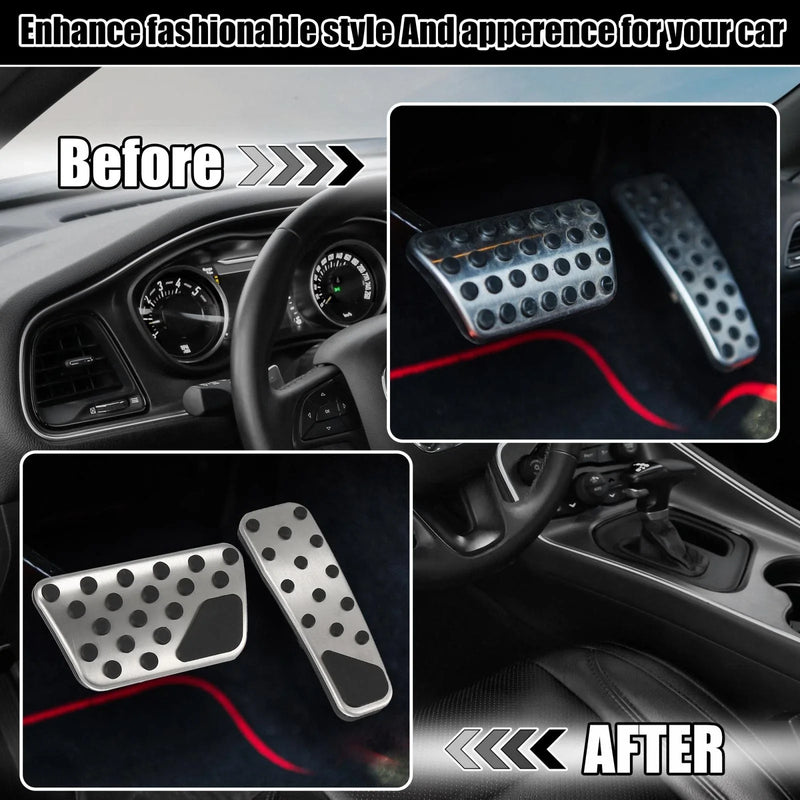 Dodge Challenger Brake Pedal Gas Accelerator Cover Set (2009-2019)