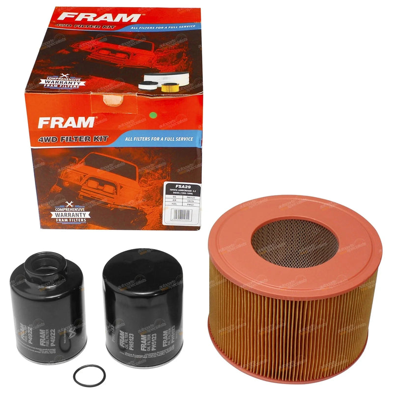 Toyota HDJ78 HDJ79 Diesel Air Oil Fuel Filter Service Kit (1990–2007)