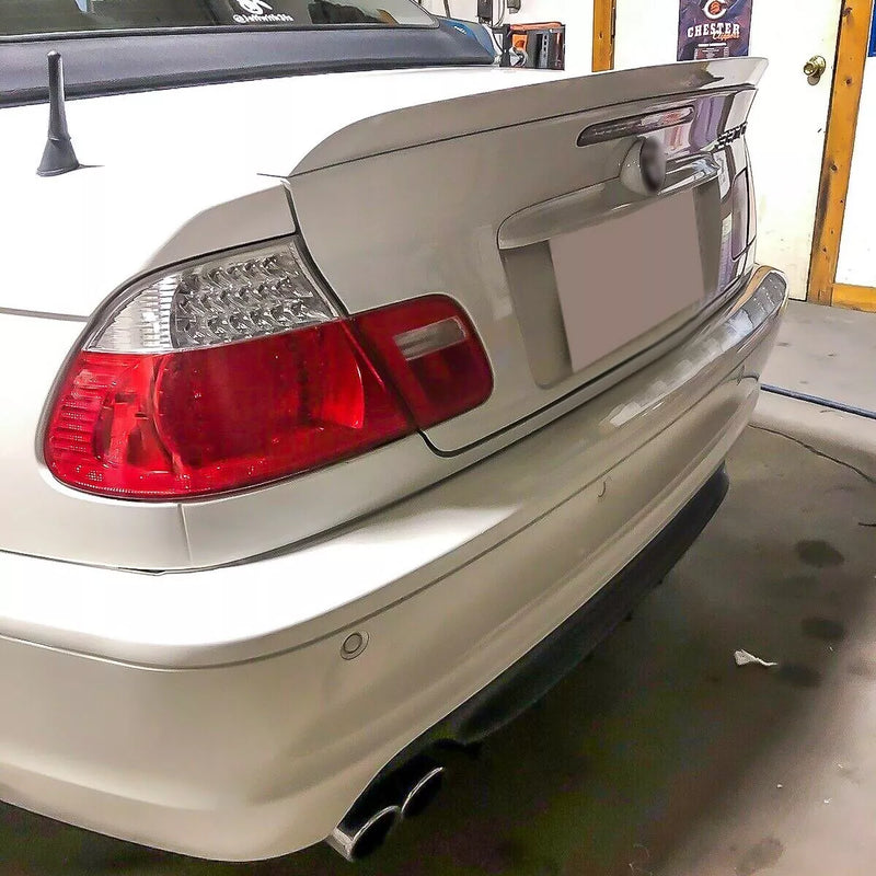 BMW E46 CONV Jet Black Boot Lip Spoiler (2000-2006)