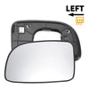 Hyundai Santa Fe Left Side Heated White Mirror Glass (2007-2012)