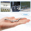 Marine Ship Cleat Hook / 4Pcs 4 Inch / Stainless Steel Flagpole Boat Deck Cleats