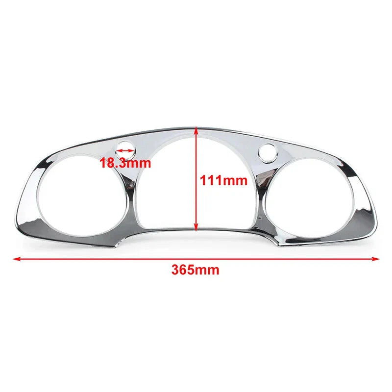 Honda Goldwing GL1800 Chrome Instrument Panel Accent Cover Trim (2001-2005)