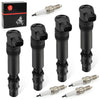 Honda CBR954RR 4 Pack Ignition Coils & Iridium Spark Plugs (2002–2003)