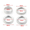 Jeep Wrangler 4 x Silver Air Conditioner Switch Knob Ring Covers (2018-2020)