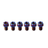 Motorcycle Bike 6pcs M8x10mm Titanium Torx Head Flange Bolts