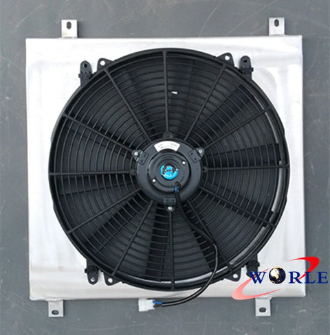 Nissan Datsun 1200 B110 120Y Aluminum Radiator, Shroud & Fan (1970-1976)