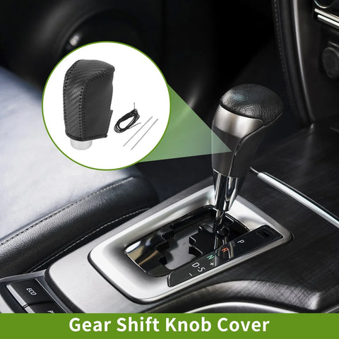 Mazda 3 (2014-2018) Black Carbon Fiber Car Gear Shift Knob Cover