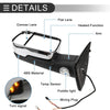 Dodge Ram 1500 with Turn Signal Light Silver Tone Tow Mirrors