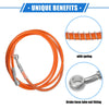 Motorcycle Orange Hydraulic Brake Hose Line 230cm 10mm