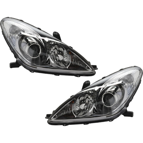 Halogen Headlight Set For 2005-2006 Lexus ES330 Left and