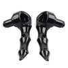 Harley Touring Bagger Black Saddlebag Skull Fingers Latch Handles (2014- )