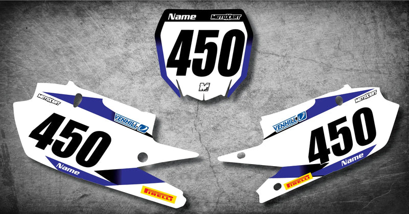YZF 450 Custom Number Plates & STORM Style Graphics Stickers (2018-2019)