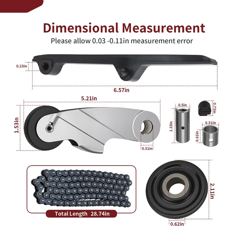 Honda CB750A Hondamatic Cam Timing Chain Tensioner Kit (1975-1976)