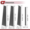 Ford Edge (2007-2014) Carbon Fiber Black 8 Pcs Door Pillar Window Trim