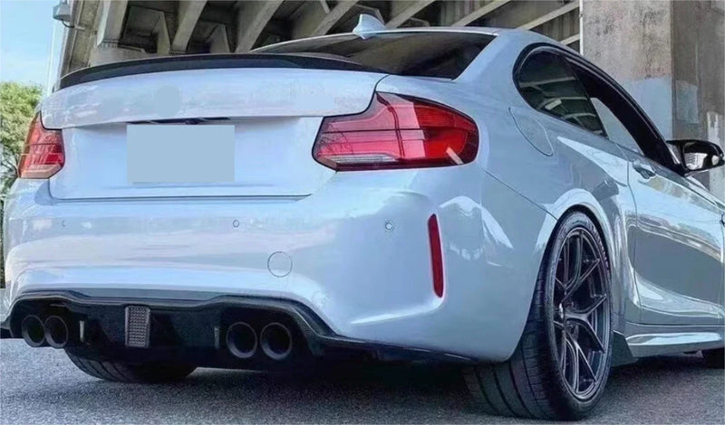BMW 2 Series F22 F87 Glossy Black Rear P Style Spoiler Wing (2014-2019)