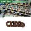 Oil Seal 12.5x20.5x4.5mm Seal Ring Rotary Shaft FKM Rubber 5 Pcs