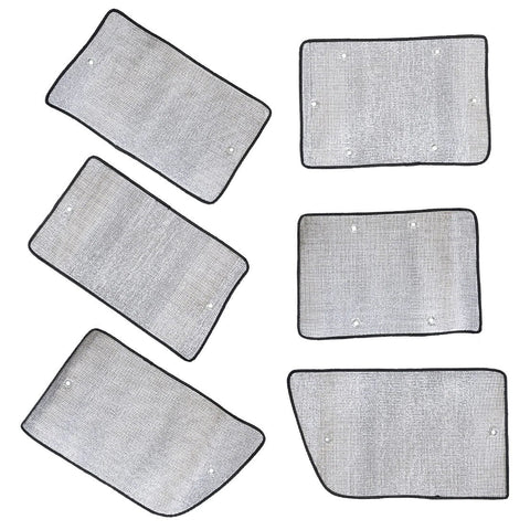 Jeep Wrangler 4 Door 6 x Side Window Sun Shades (2007-2017)
