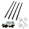 Toyota Land Cruiser BJ70 LJ70 HJ75 Front Door Glass Weatherstrip Vent Set