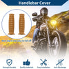 7/8" 22mm Motorcycle Hand Grips Rubber Light Brown, 1 pair