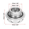 Subaru Ascent Silver Tone Gas Oil Filler Plug Cover (2019-2021)
