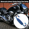 Motorcycle Exhaust Pipe Spring / 2pcs / Stainless Steel Blue 55mm