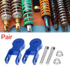 Motorcycle 2 x Pair 5cm Universal Rear Shock Absorber Riser Blue