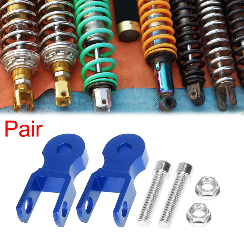 Motorcycle 2 x Pair 5cm Universal Rear Shock Absorber Riser Blue