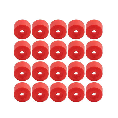 Volkswagen Golf, Passat, Beetle 17mm Red Wheel Lug Nut Bolt Cover Caps